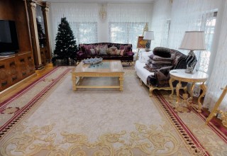 Ковёр из шерсти и шелка в гостиную 011 в стиле - классика - 1
