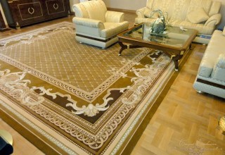 Ковёр из шерсти и шелка в гостиную 019 в стиле - классика - 1