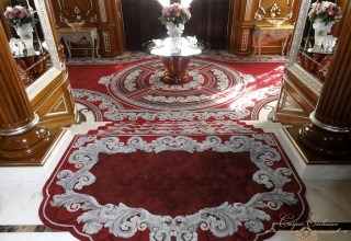 Ковёр из шерсти и шелка в кабинет 001 в стиле - барокко