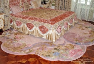 Ковёр из шерсти и шелка в спальню 018 в стиле - барокко