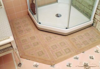 Ковёр из вискозы в ванную 010 в стиле - классика